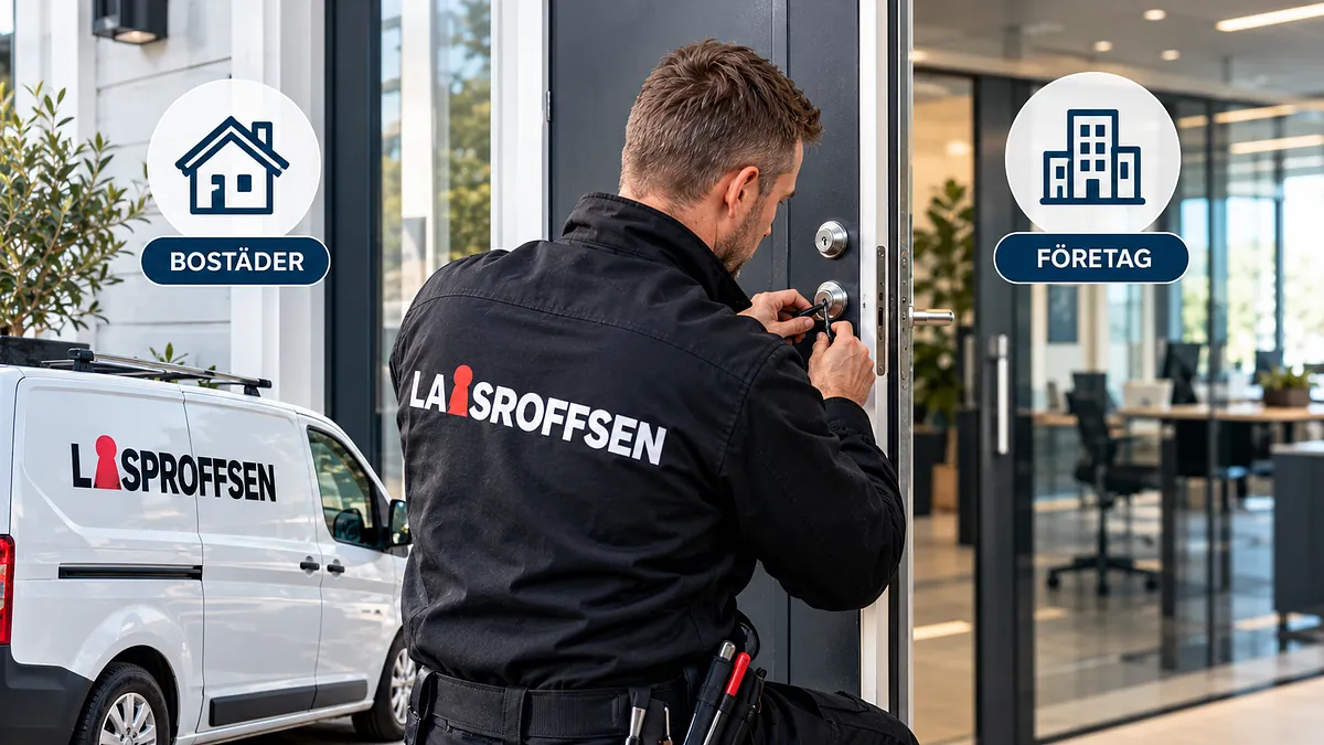 låssmed gör en låsöppning i göteborg